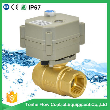 Ce RoHS Dn20 Brass Ball Control Electric Motorized Motorised Valve